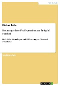 Cover-Bild zum Titel 'Beratung eines Profisportlers am Beispiel Fußball' von 'Markus Reiter'