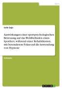 Auswirkungen einer sportpsychologischen Betreuung auf das Wohlbefinden eines Sportlers, während einer Rehabilitation, mit besonderem Fokus auf die Anwendung von Hypnose - Colin Zajic
