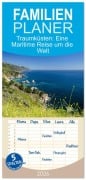 Cover-Bild zum Titel 'Familienplaner 2026 - Traumküsten: Eine Maritime Reise um die Welt mit 5 Spalten (Wandkalender, 21 x 45 cm) CALVENDO' von 'Fotosvonlucke Fotosvonlucke'
