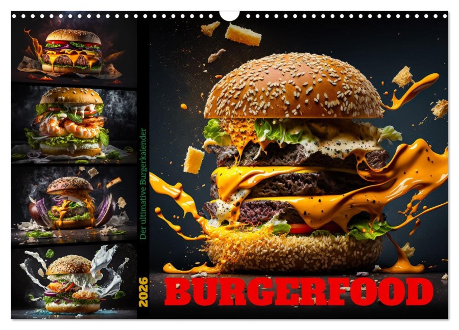 Burgerfood (Wandkalender 2026 DIN A3 quer), CALVENDO Monatskalender - Dirk Meutzner