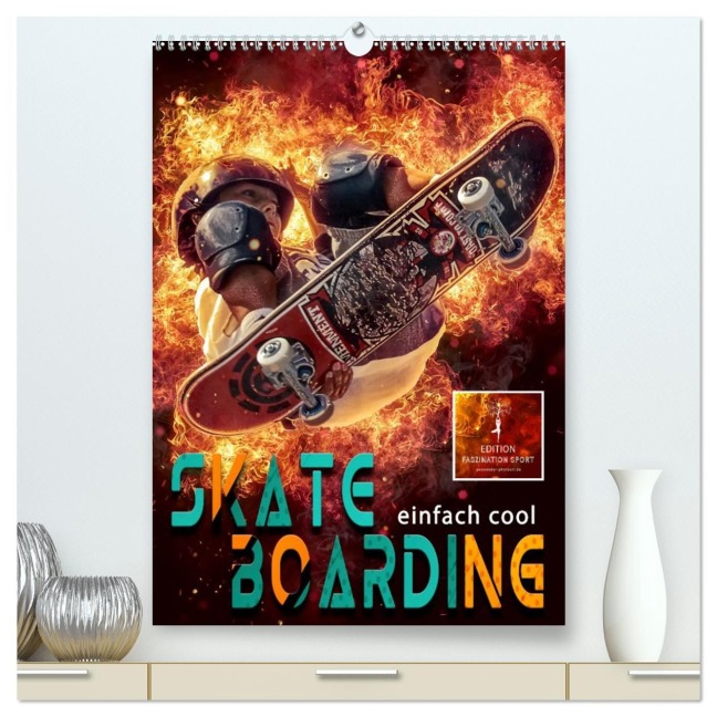 Skateboarding - einfach cool (hochwertiger Premium Wandkalender 2026 DIN A2 hoch), Kunstdruck in Hochglanz - Peter Roder
