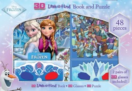 Cover-Bild zum Titel 'Disney Frozen: 3D Look and Find Book and Puzzle' von 'Pi Kids'