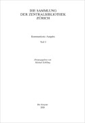 Cover-Bild zum Titel 'Die Sammlung der Zentralbibliothek Zürich' von ''