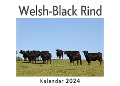 Welsh-Black Rind (Wandkalender 2024, Kalender DIN A4 quer, Monatskalender im Querformat mit Kalendarium, Das perfekte Geschenk) - Anna Müller