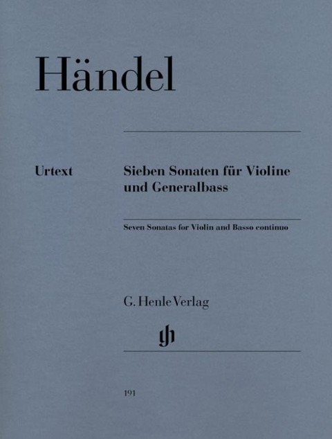 7 Sonaten für Violine und Generalbass - Georg Friedrich Händel