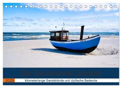 Die Sonneninsel Usedom (Tischkalender 2025 DIN A5 quer), CALVENDO Monatskalender - Solveig Rogalski