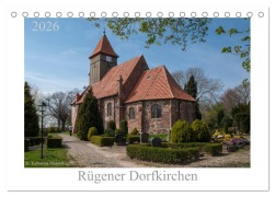 Cover-Bild zum Titel 'Dorfkirchen auf Rügen (Tischkalender 2026 DIN A5 quer), CALVENDO Monatskalender' von 'Karsten Hoerenz'