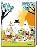 Tove Jansson - Die Moomin - Die Mumins beim Picknick - Taschenkalender 2024 - Tree Flame
