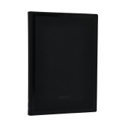 Cover-Bild zum Titel '12-Monatskalender 2027 Black Edition Schlicht Midi Horizontal' von ''