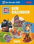 WAS IST WAS - Der Kalender. Tagesabreißkalender 2024. Kinderkalender zur beliebten Buchreihe. Tageskalender zum Abreißen - täglich Neues lernen mit dem Tischkalender 2024. - 