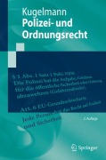 Cover-Bild zum Titel 'Polizei- und Ordnungsrecht' von 'Dieter Kugelmann'