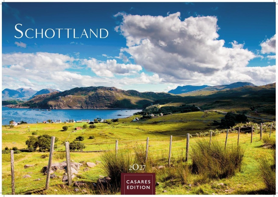 Schottland Kalender 2027 - Wandkalender | Fotokalender England 24x35cm - Faszinierende Bilder von schottischen Highlands, Lochs, Küsten und Nationalparks - 