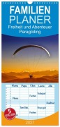 Cover-Bild zum Titel 'Familienplaner 2027 - Freiheit und Abenteuer - Paragliding mit 5 Spalten (Wandkalender, 21 x 45 cm) CALVENDO' von 'Peter Roder'