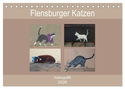 Cover-Bild zum Titel 'Flensburger Katzen (Tischkalender 2026 DIN A5 quer), CALVENDO Monatskalender' von 'Martina Busch'