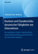 Cover-Bild zum Titel 'Routinen und Charakteristika dynamischer Fähigkeiten von Unternehmen' von 'Stephanie Auer-Neuberg'