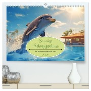 Sonnige Schnappschüsse - Ein Jahr voller fröhlicher Tiere (hochwertiger Premium Wandkalender 2026 DIN A2 quer), Kunstdruck in Hochglanz - Rupert Kowalski