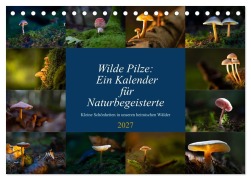 Cover-Bild zum Titel 'Wilde Pilze: Ein Kalender für Naturbegeisterte (Tischkalender 2027 DIN A5 quer), CALVENDO Monatskalender' von 'Thomas Heins'