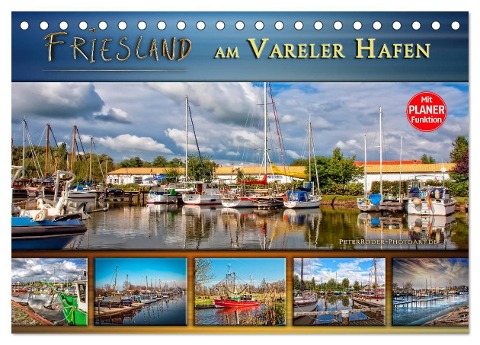 Friesland - am Vareler Hafen (Tischkalender 2025 DIN A5 quer), CALVENDO Monatskalender - Peter Roder