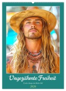 Cover-Bild zum Titel 'Ungezähmte Freiheit. Coole Jungs im Boho-Stil (Wandkalender 2026 DIN A2 hoch), CALVENDO Monatskalender' von 'Rose Hurley'
