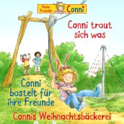 Cover-Bild zum Titel 'Conni traut sich was / Conni bastelt für ihre Freunde / Connis Weihnachtsbäckerei' von 'Ludger Billerbeck, Hans-Joachim Herwald, Liane Schneider'