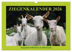 Cover-Bild zum Titel 'Ziegenkalender 2026 (Wandkalender 2026 DIN A3 quer), CALVENDO Monatskalender' von 'Antje und Dietmar Püpke'