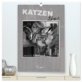 Katzen Blues / Planer (hochwertiger Premium Wandkalender 2024 DIN A2 hoch), Kunstdruck in Hochglanz - Viktor Gross