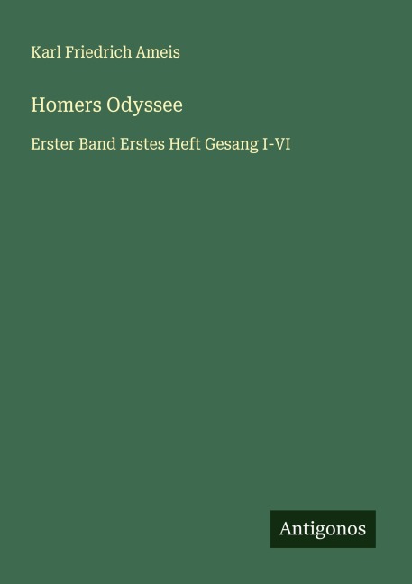 Homers Odyssee - Karl Friedrich Ameis