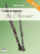Cover-Bild zum Titel '11 Duets for Beginners for Clarinet' von 'Matthias Petzold'