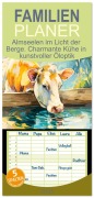 Cover-Bild zum Titel 'Familienplaner 2026 - Almseelen im Licht der Berge. Charmante Kühe in kunstvoller Öloptik mit 5 Spalten (Wandkalender, 21 x 45 cm) CALVENDO' von 'Rose Hurley'