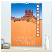 Cover-Bild zum Titel 'ARIZONA UND UTAH Rote Felsen (hochwertiger Premium Wandkalender 2026 DIN A2 hoch), Kunstdruck in Hochglanz' von 'Melanie Viola'