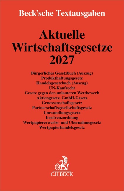 Aktuelle Wirtschaftsgesetze 2027 - 