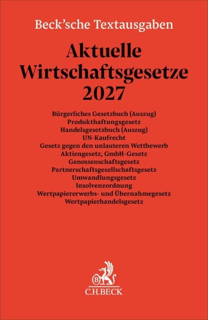 Aktuelle Wirtschaftsgesetze 2027 - 