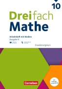 Cover-Bild zum Titel 'Dreifach Mathe 10. Schuljahr - Ausgabe N - Erweiterungskurs - Arbeitsheft mit Medien und Lösungen - Inkl. Erklärvideos und interaktiven Übungen' von ''