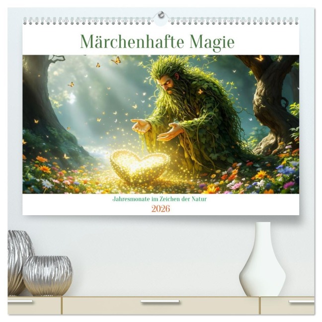 Märchenhafte Magie - Jahresmonate im Zeichen der Natur (hochwertiger Premium Wandkalender 2026 DIN A2 quer), Kunstdruck in Hochglanz - Dusanka Djeric