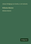 Cover-Bild zum Titel 'Wilhelm Meister' von 'Johann Wolfgang von Goethe, A. de Carlowitz'