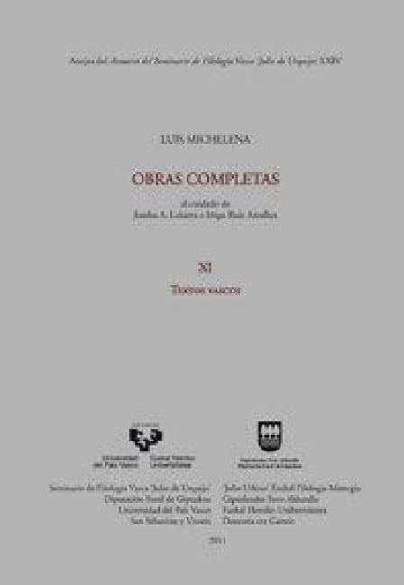 Textos vascos - Koldo Mitxelena Elissalt, Luis Mitxelena, Iñigo Ruiz Arzalluz, Jesús María Larrazabal Antia