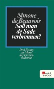 Cover-Bild zum Titel 'Soll man de Sade verbrennen?' von 'Simone de Beauvoir'