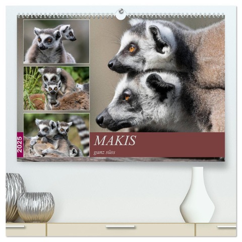 Makis ganz süss (hochwertiger Premium Wandkalender 2025 DIN A2 quer), Kunstdruck in Hochglanz - MoNo-Foto MoNo-Foto