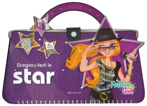 Disegna e vesti le star. Fashion girl. Con adesivi - Lili Chantilly
