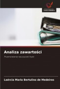 Cover-Bild zum Titel 'Analiza zawarto¿ci' von 'Laércia Maria Bertulino de Medeiros'