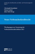 Cover-Bild zum Titel 'Neues Verbraucherkreditrecht' von ''