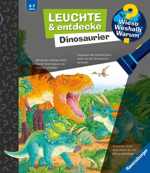 Wieso? Weshalb? Warum? Leuchte und entdecke: Dinosaurier (Taschenlampen-Buch mit Folien und Klappen) - Susanne Gernhäuser