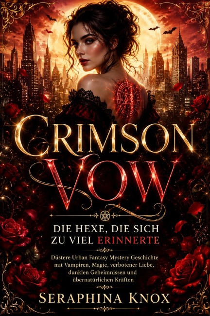 Crimson Vow  Die Hexe, die sich zu viel erinnerte: Düstere Urban Fantasy Mystery Geschichte mit Vampiren, Magie, verbotener Liebe, dunklen Geheimnissen und übernatürlichen Kräften - Seraphina Knox