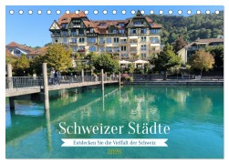 Cover-Bild zum Titel 'Schweizer Städte (Tischkalender 2026 DIN A5 quer), CALVENDO Monatskalender' von 'Asena Gür'