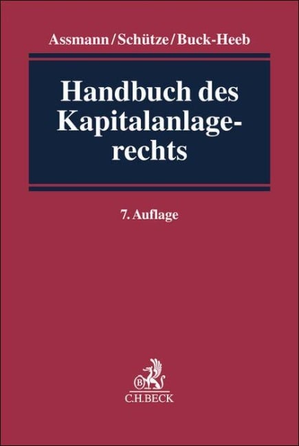 Handbuch des Kapitalanlagerechts - 