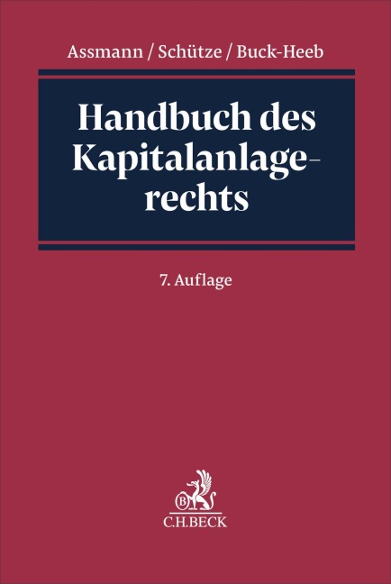 Handbuch des Kapitalanlagerechts - 