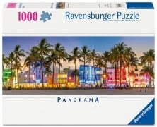 Cover-Bild zum Titel 'Erwachsenenpuzzle 1000 Teile - Nachtlichter am Ocean Drive' von ''