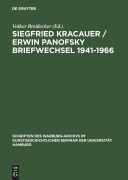 Cover-Bild zum Titel 'Siegfried Kracauer / Erwin Panofsky Briefwechsel 1941-1966' von ''