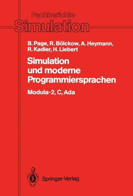 Simulation und moderne Programmiersprachen - Bernd Page, Rolf Bölckow, Hansjörg Liebert, Ralf Kadler, Andreas Heymann