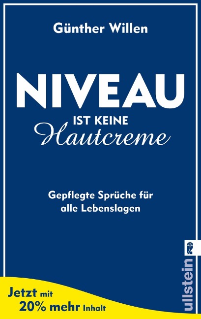 Niveau ist keine Hautcreme - Günther Willen